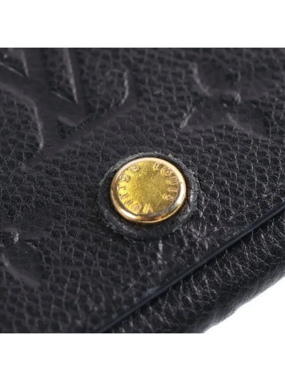 Louis Vuitton Envelope Business Card Holder Case Monogram Empreinte Noir